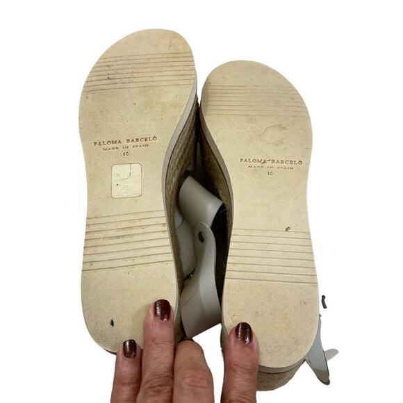 Paloma Barcelo white platform wedge, 9, artsy, bohemian, statement, eclectic - Picture 6 of 7